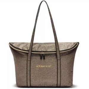Victoria’s Secret Gold Weekender Travel Tote Bag